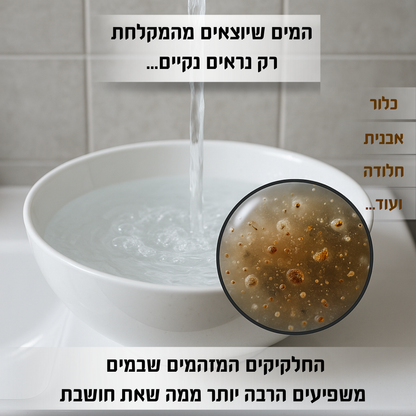 ראש המקלחת המסנן