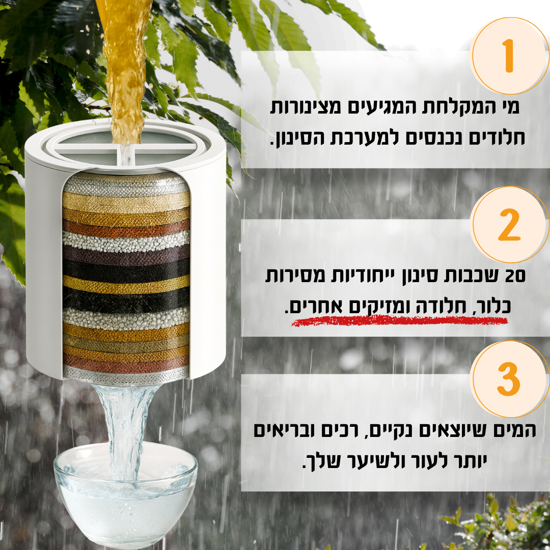 ראש המקלחת המסנן